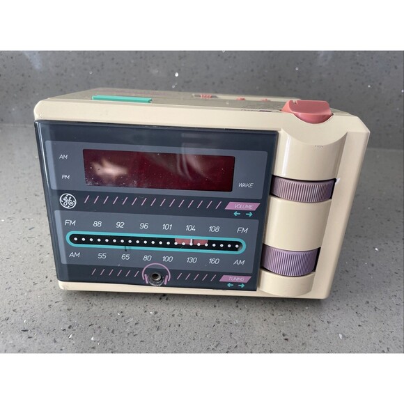 Vintage P'Jammer Alarm Clock Radio GE 7-4607WHA Tested & Working! - Picture 3 of 11